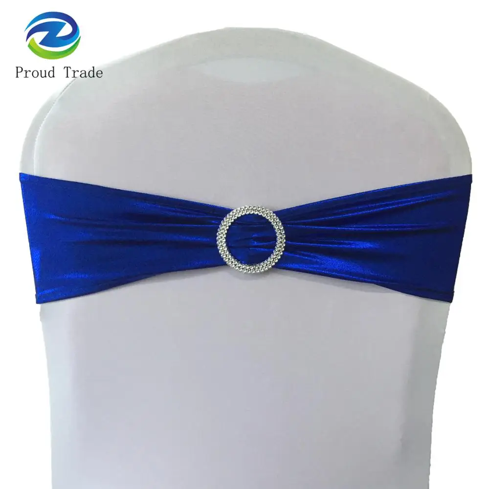 Fancy cheap metallc gold chair sashes for weddings