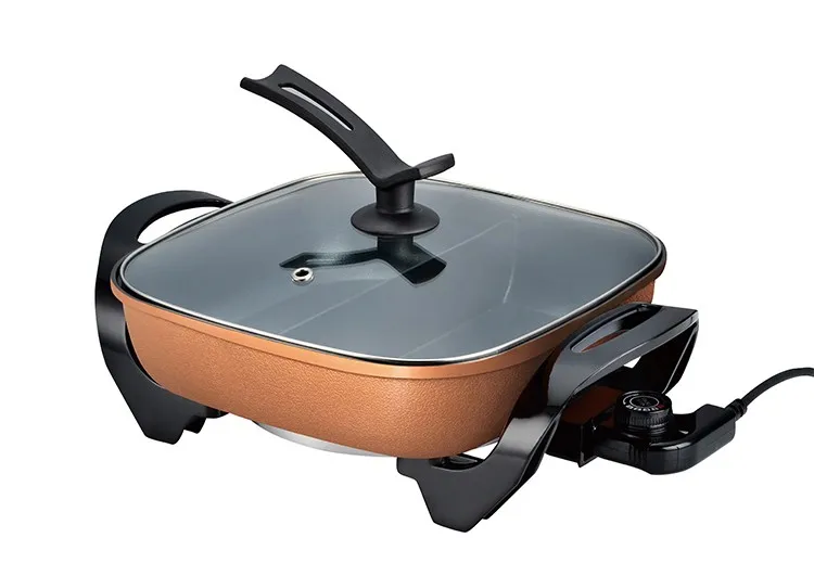 Multifunction  Electric Double Frying Pan with Non-sticking Coating