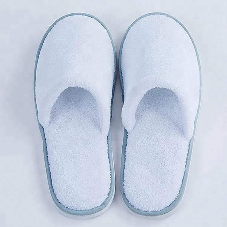 China supplier custom embroidery terry hotel disposable slipper