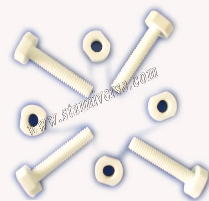 Alumina Ceramic Screw/hook/insuator/99 alumina ceramic thread