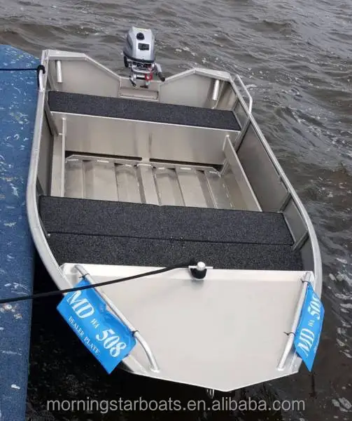 2018 New small aluminum car topper motor rescue boat for sale