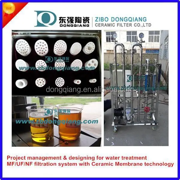 Self Backwash Crossflow Filter With Ceramic Membrane Filter Element
