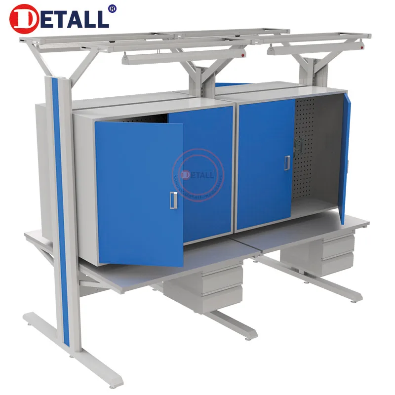 Detall- Esd противоположная сборка складской рабочий стол тележка для строительства верстака