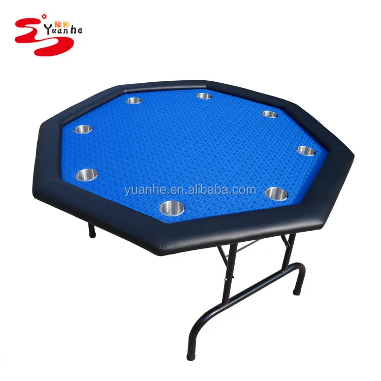 48 inch 8 person discount folding portable octagon poker card table for sale