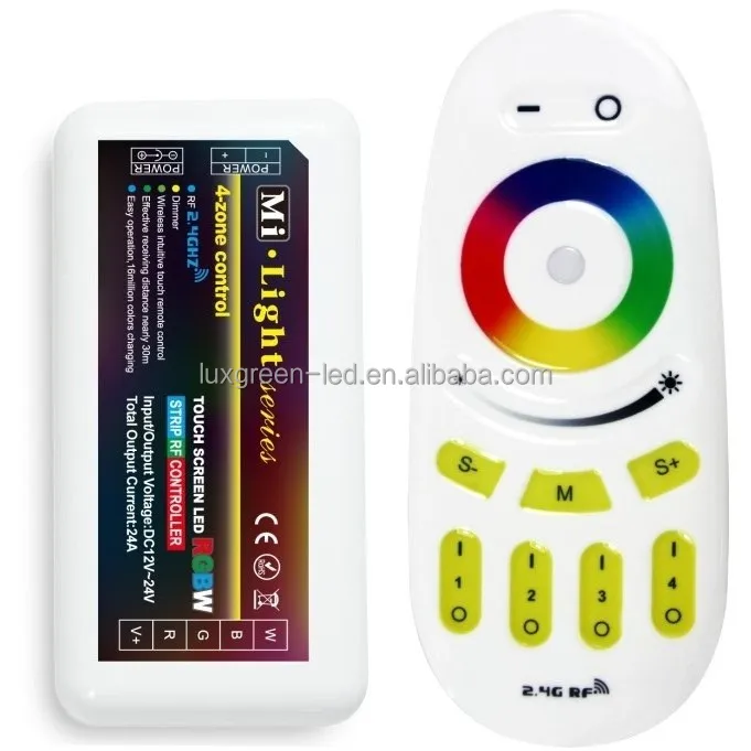 2.4G Wireless RF touch remote controller for RGW/RGBW Led Light