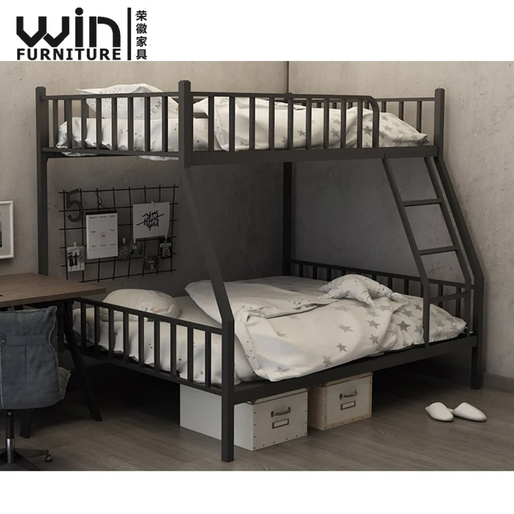 
Modern Strong Double Layer Metal Bed Twin Full Bunk Bed Trundle Bed for sale 
