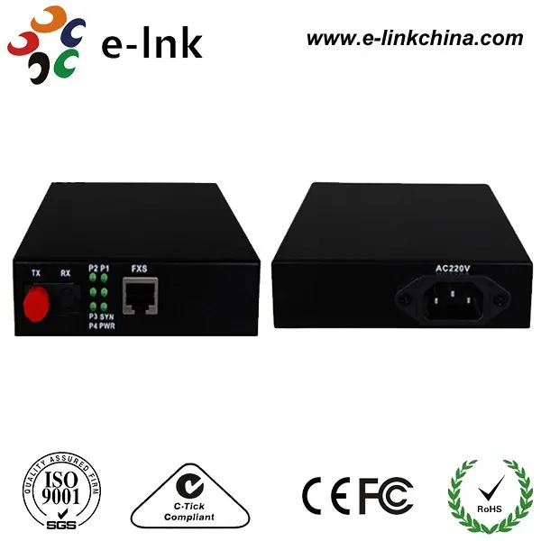 Mini 4 каналов голосовой FXS/fxo оптический мультиплексор одиночный режим 20 км