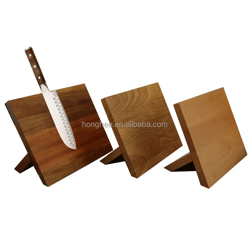 
Stable And Foldable Wooden Magnetic Knife Holder, Magnetic Knife Block 