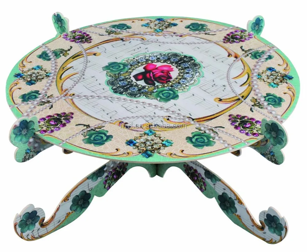 
3 tires Christmas Designed corrugated paper cupcake stands Ningbo 