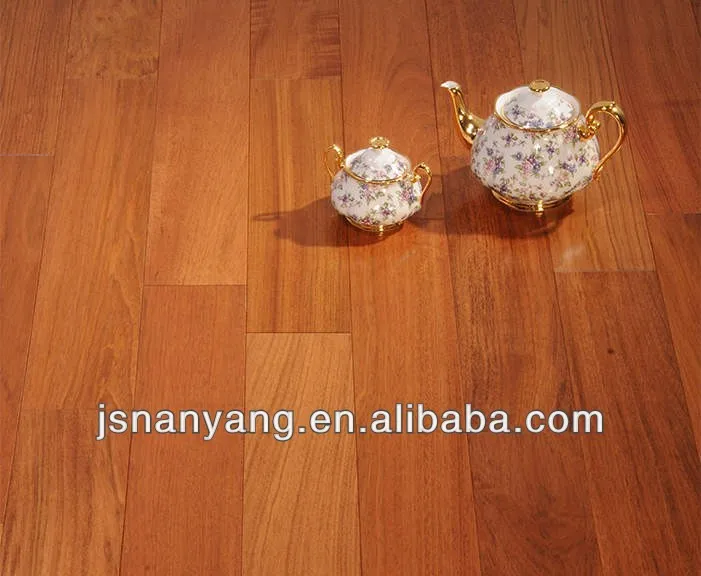 UV lacquered Jatoba solid surface hardwood engineered flooring parquet FSC certified