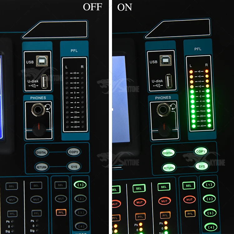 Skytone audio 24 channels digital mixer sound music mixer dj