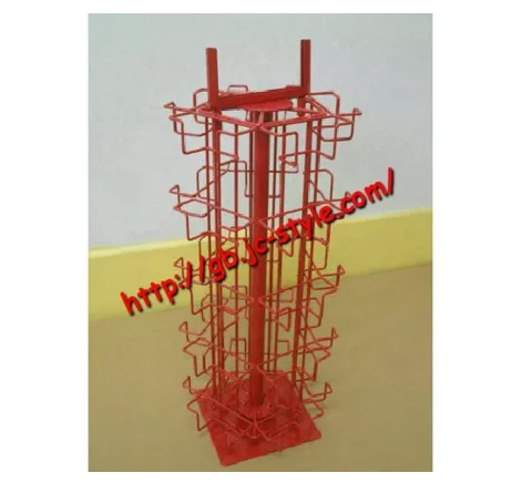 OEM Rotating Business Cards Display Rack/Metal Wire Countertop Gift Card Display Stand/Spinning Counter Brochure Storage Holder