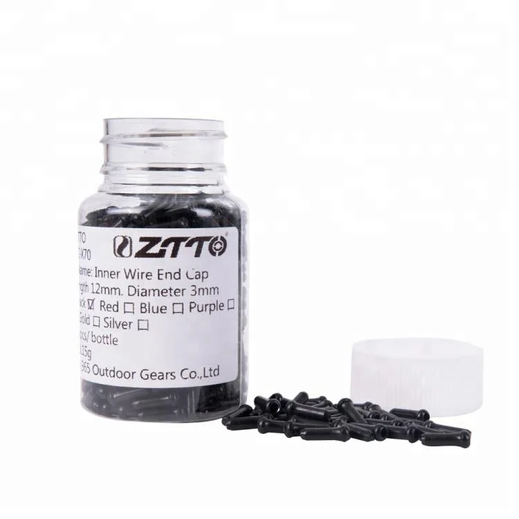 ZTTO 500pcs Bicycle Inner Wire End Caps Brake Shifter Cable Tips Wire Aluminum alloy Cap Fits for Brake Shift Derailleur Crimps
