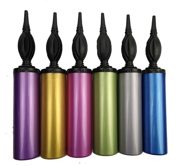 2019 china supply new products metallic color plastic hand pump air balloon pump for wedding decoration
