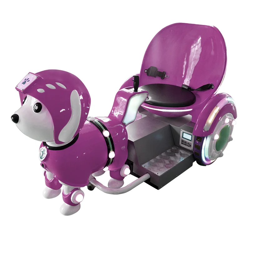 High quality puppy rickshaw shape ride on car for kids and adults other amusement park products