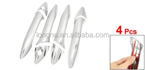 8PCS ABS Chrome Door Handle Covers Trim With Passenger Key Hole For Hyundai Elantra 2012-2014