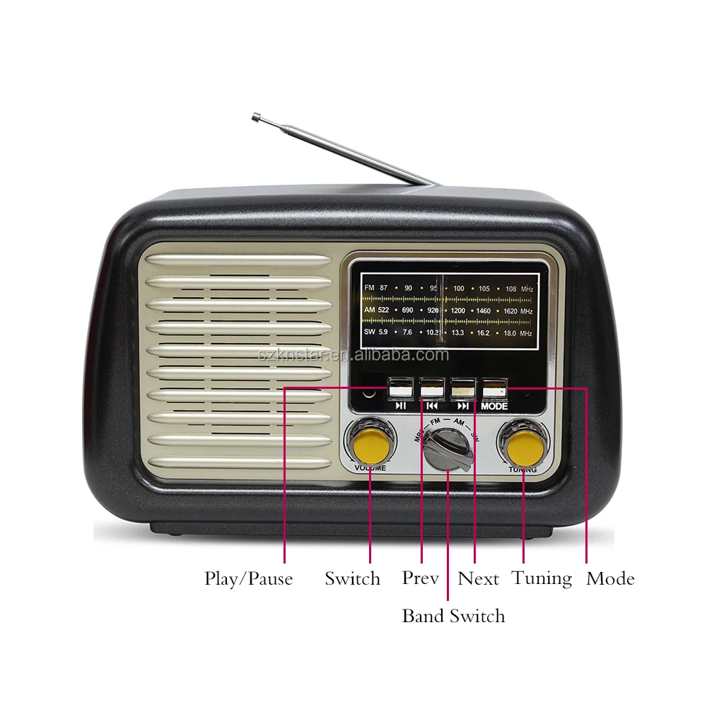 FM AM SW radio wireless mp3 player KEMAI radio MD-1900BT