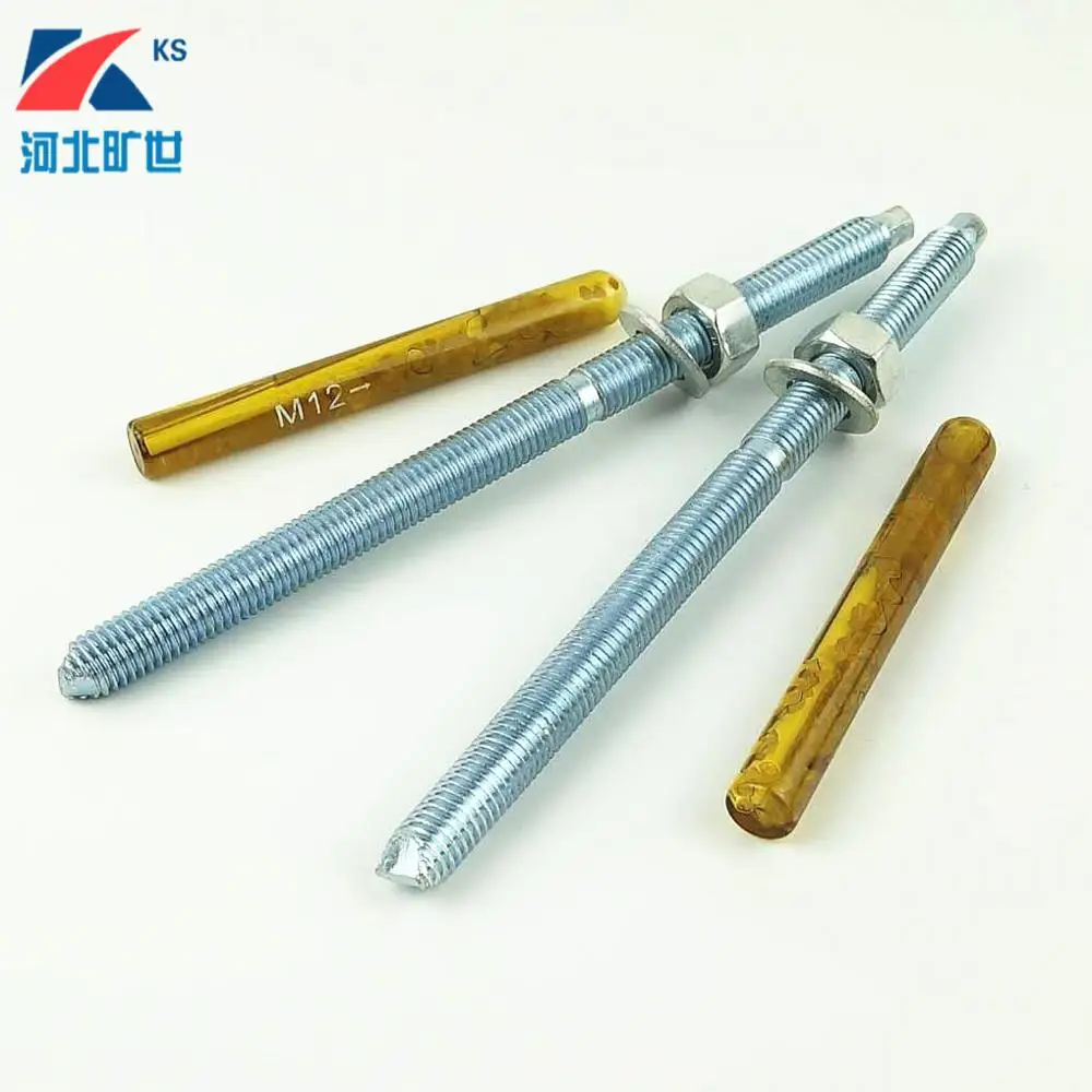 
Hexagon Head M8~M30 chemical stud anchor bolt 