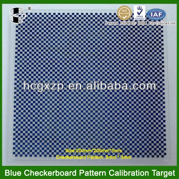 High Recommended Wholesale Optical HCM01-5040F Customized Pattern 8 X 4 Checker Plate for Machine Vision