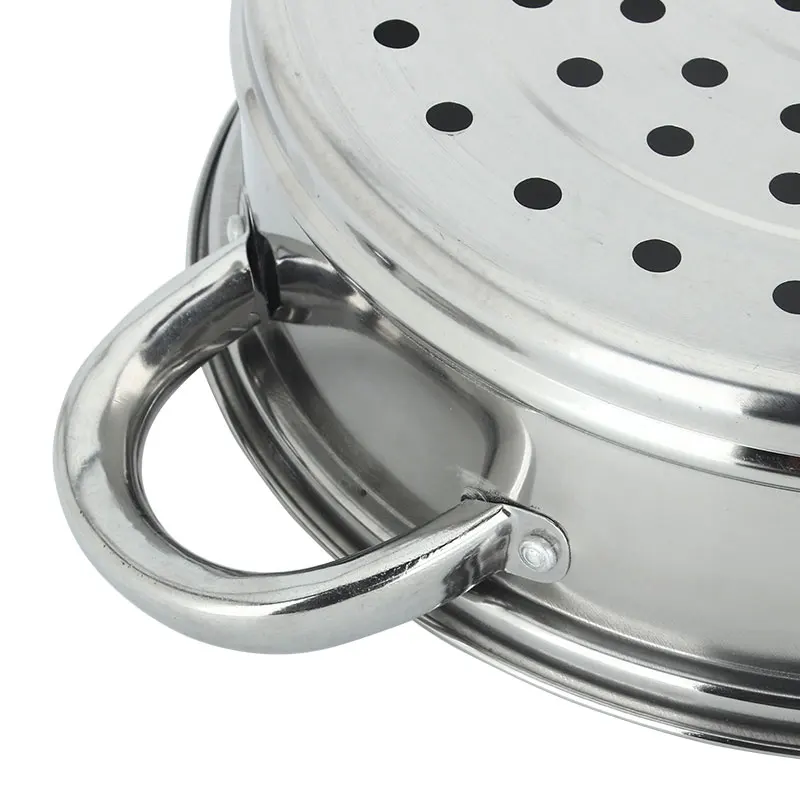 
Eco-Friendly Stainless Steel Steamer Pot Insert Three Layer Steamer Pot With Glass Lid Kitchen Steamer Pot 