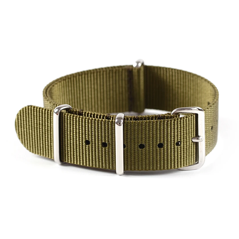 LAIHE Wholesale Price Sublimation Fashion Striped Nylon Watch Strap wrist Band For 20mm 22mm Men Watchband