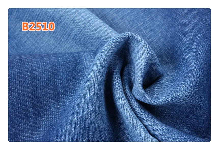 100% cotton 5 oz light weight indigo blue denim jeans fabric for shirts