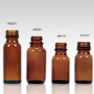 Amber Glass Bottle for Syrups Screw Finish STD PP 28mm