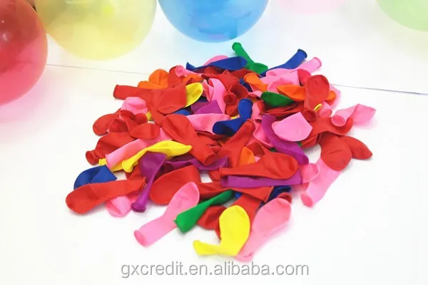 hot sale summer outdoor party fight game water bomb biodegradable 3 inch neon color assorted  latex color water balloons