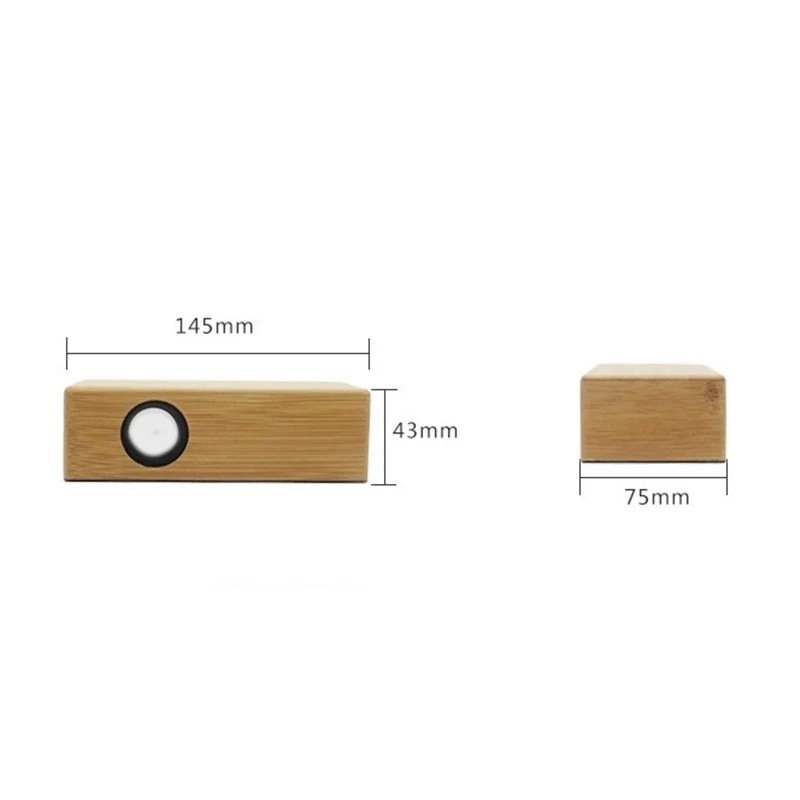 
Hot sale wooden small speaker creative wireless audio retro induction smart phone computer speakers 