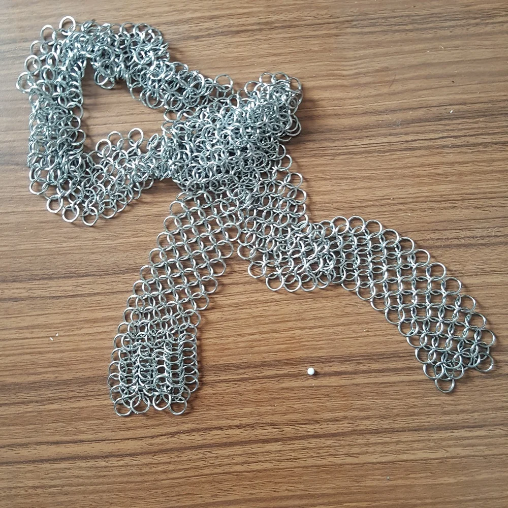 Aluminum Curtain Track Stainless Steel Chain mail Ring Mesh cubicle curtain mesh