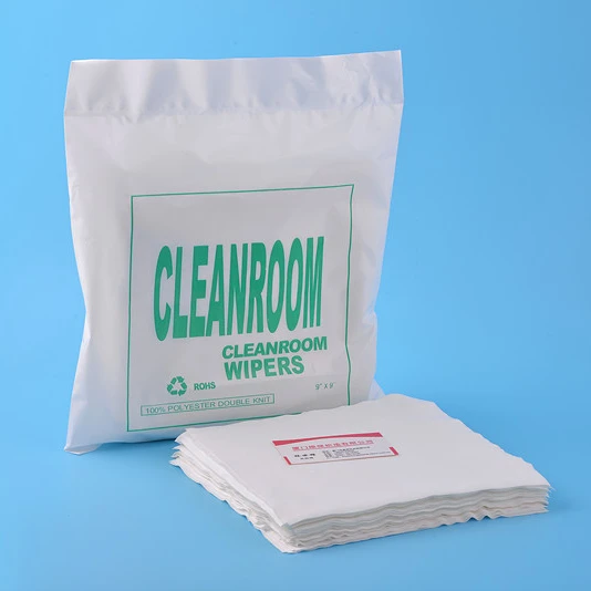Polyester Fiber Antistatic Non Dust Clean Cloth Cleanroom Wipers Dustless Cloth For Laptop Phone LCD Camera Cleaning