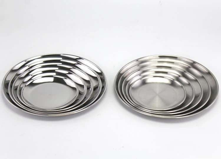 Korean stainless steel 201/304 polished/sanding barbecue/baking plate/dish