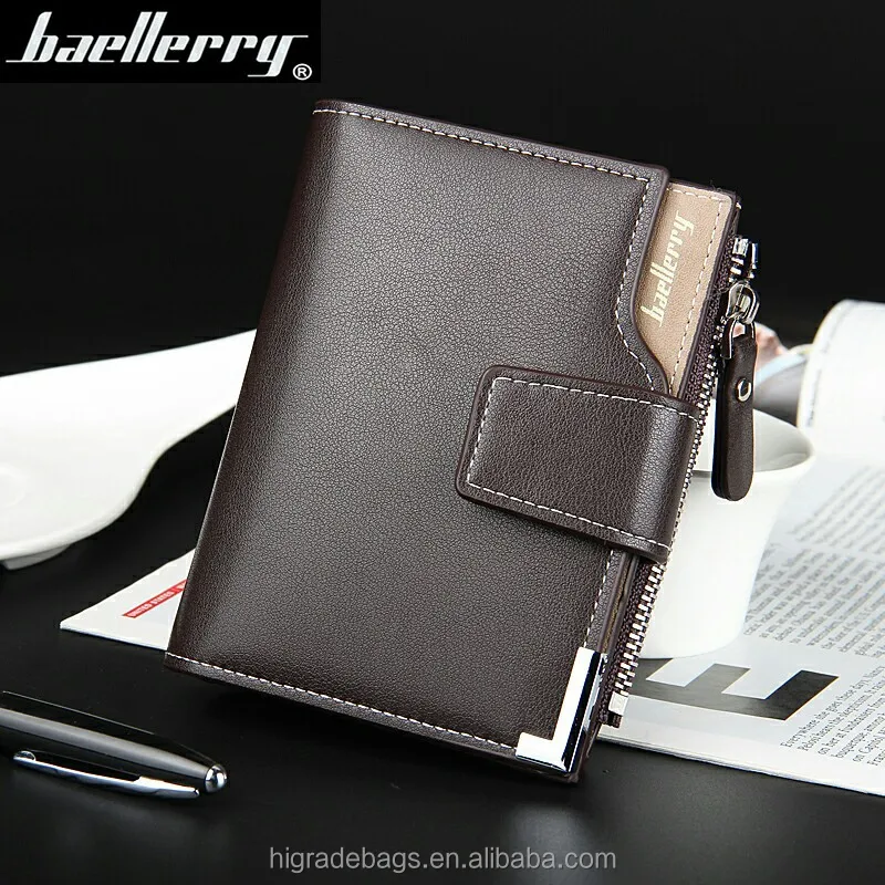 men short pu leather wallet with coin pocket wholesale