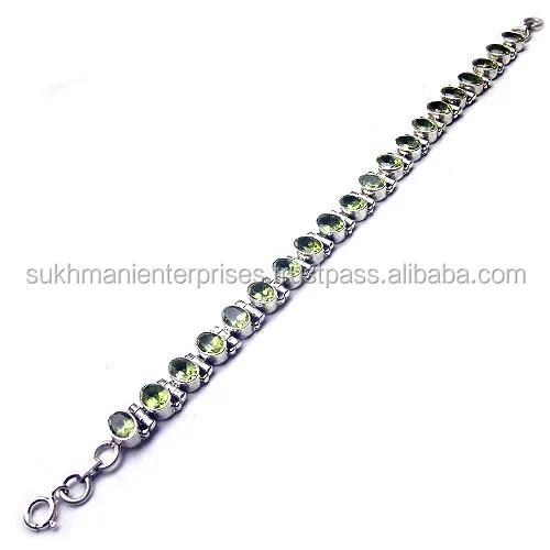Latest Tourmaline Bracelet, 925 Sterling Silver Jewelry