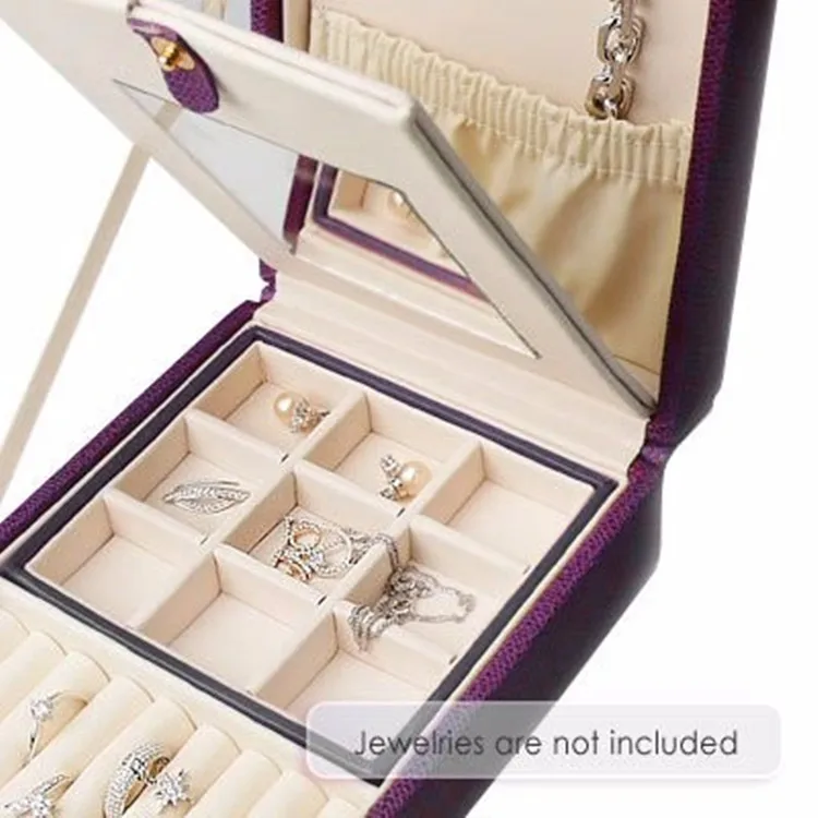 Shell Necklace Jewelry Box Packaging Cosmetic Bag And Cases Pu Leather Custom Boxes