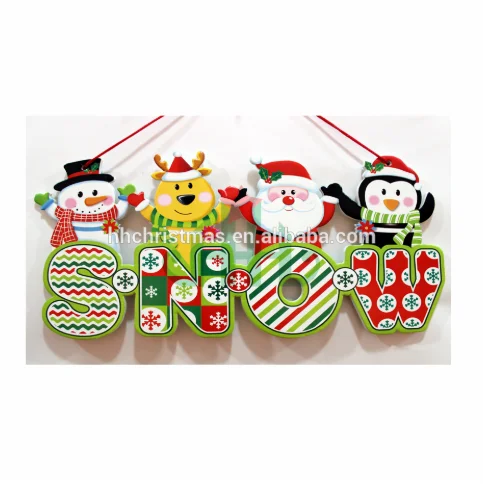 Yiwu Christmas paper snowman hanging decoration