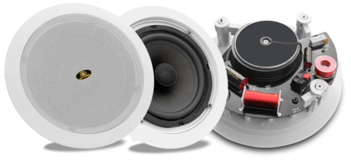 RH-AUDIO 6' Pair Wifi Flush Mount In-Ceiling Speaker With Wifi Receiver