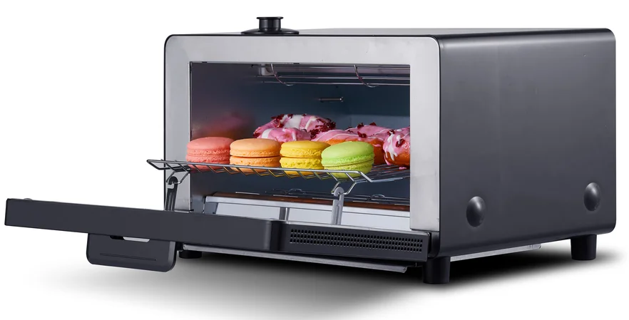 2024 New Design Japanese Brand 10L Steam Oven Toaster with Water CB/EMC Certified Temperature Control Household Hotel Use