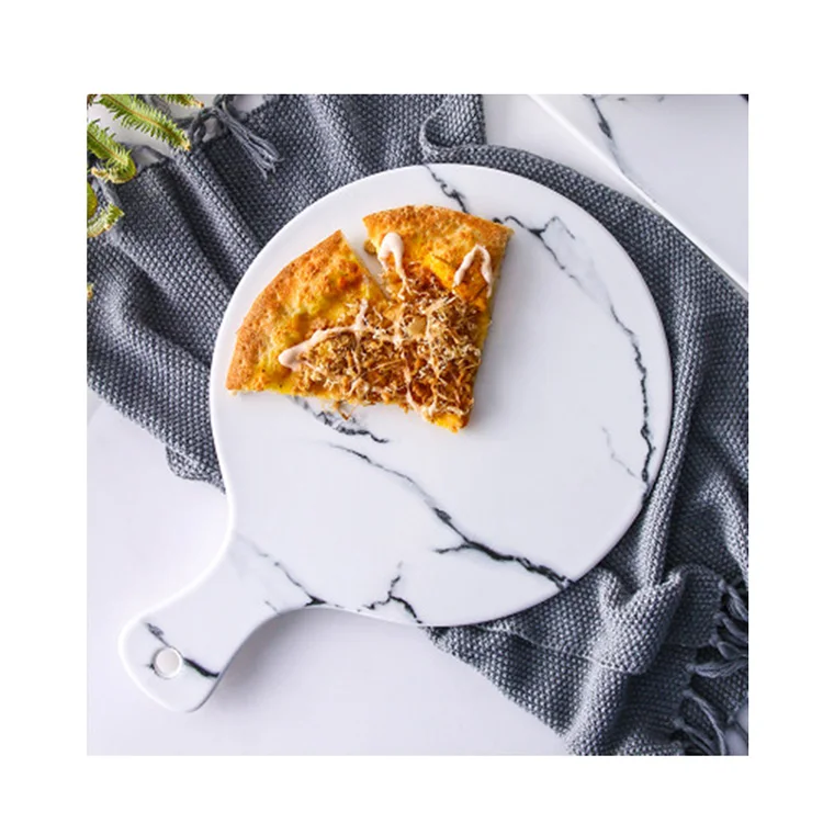 Grace Designs Dinnerware Round Wood Marble Buffet Sushi Tray