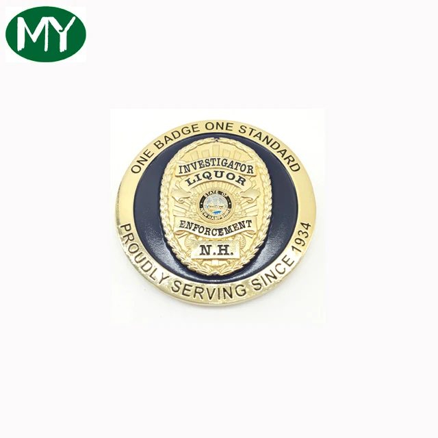 Factory free design custom antique gold challenge copy coins