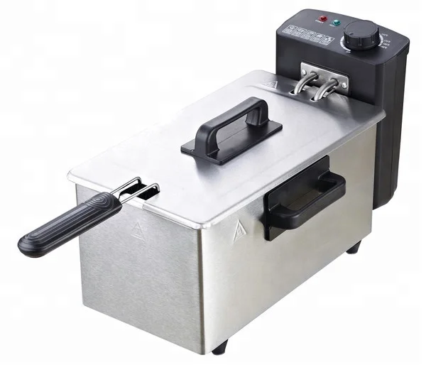 deep fryer ss housing 3L deep fryer 2000W Adjustable thermostat Removable deep frying Observation Window for option