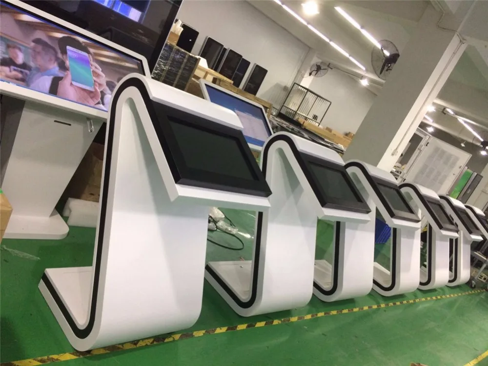 Цена завода 42 дюймов 1080 P Android сенсорный экран все в одном ПК S-shape LCD digital signage рекламы дисплей