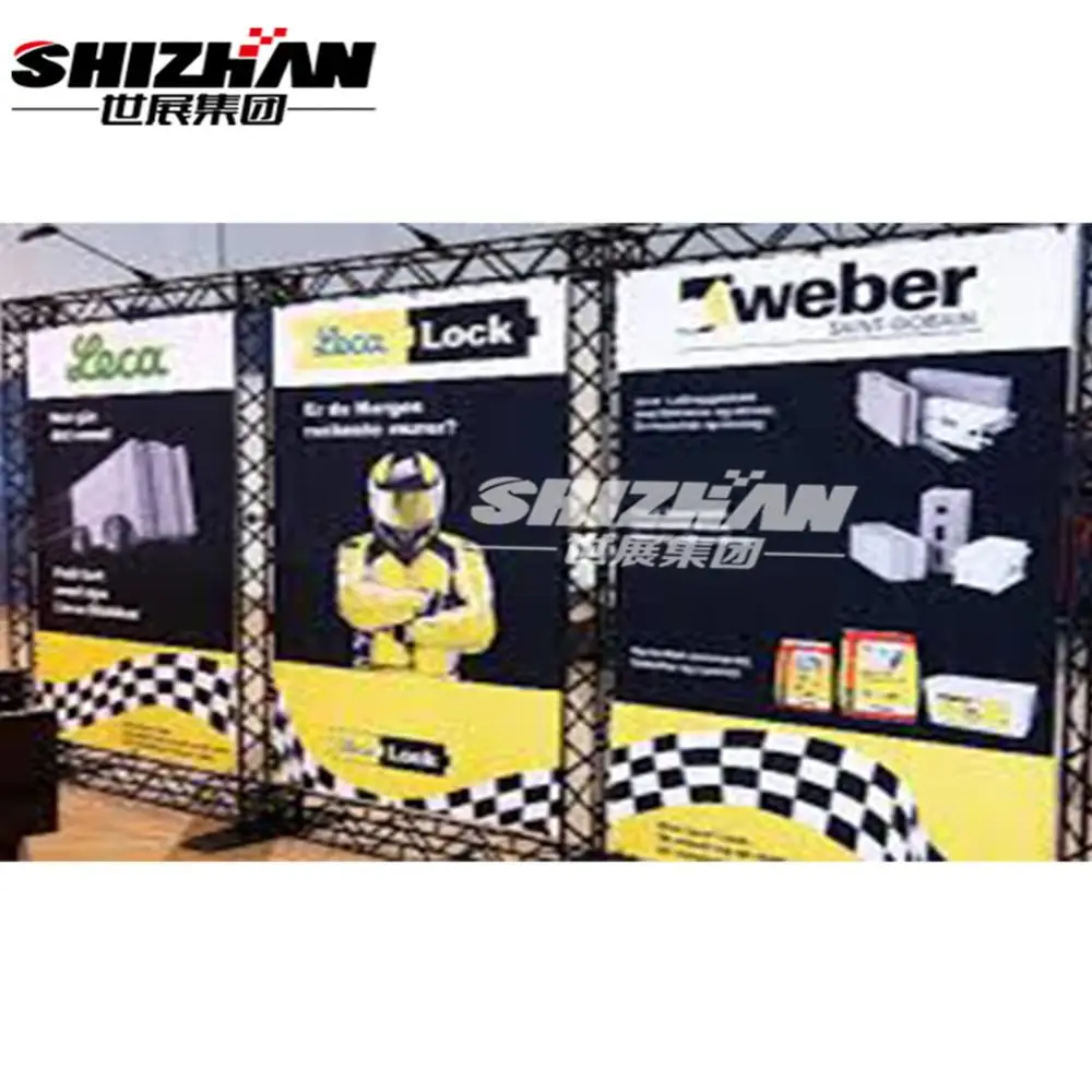 Aluminum screen truss structure for lighting and screen