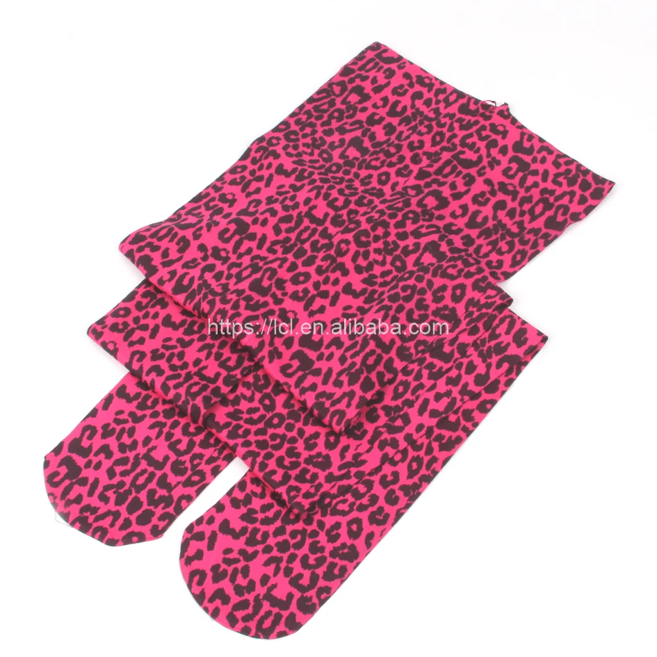 
Women Tube Elegant Pantyhose Sheer Tights High Waist Sexy Leopard Pantyhose 