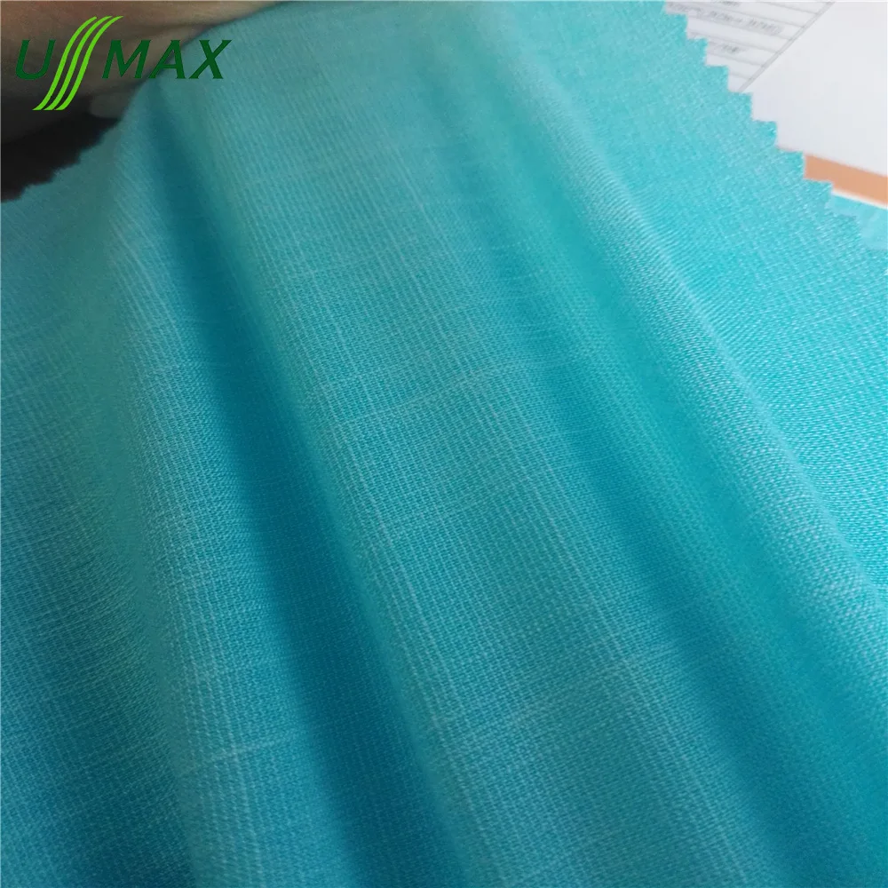 (R30s+N30d)+N30d*(30s+30d) nylon rayon Weft spandex Stretch Imitated Linen Fabric for suits and fashions