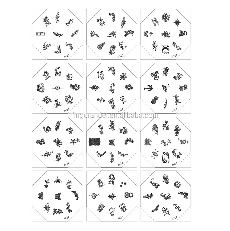 Mix Designs Fashion Manicure Nail Art Image Stamping Plate
