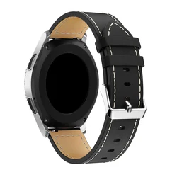 22mm Quick Install Genuine Leather Watch Strap For Samsung Gear S3 Galaxy Watch 46mm Leather Band