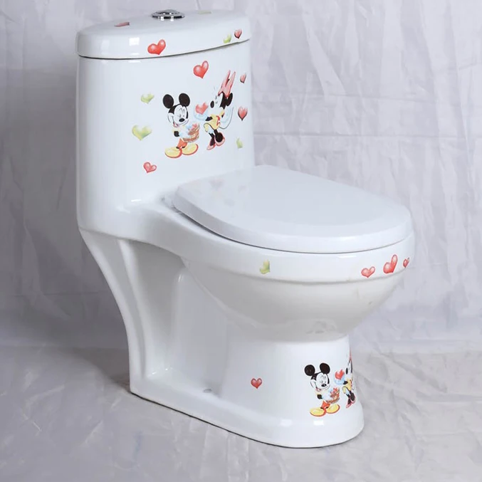 Guangdong Sanitary Ware Orange Color Preschool Kid Toilets