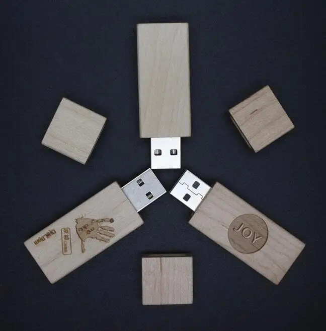 Wooden USB 3.0 USB Stick Wood 8GB 16GB 32GB Bulk Flash Drive Wooden USB Memory Photo Album Box