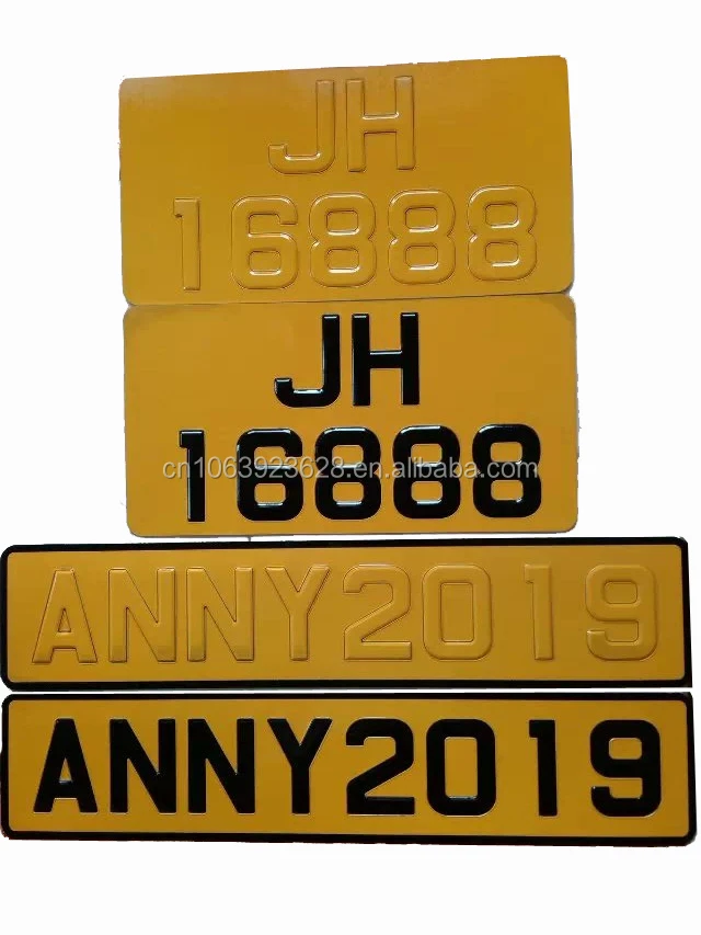 Высококачественный двухслойный светоотражающий номерной знак для автомобиля